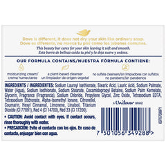 Dove Pink Beauty Bar closeup highlighting moisturizing cream for softer skin