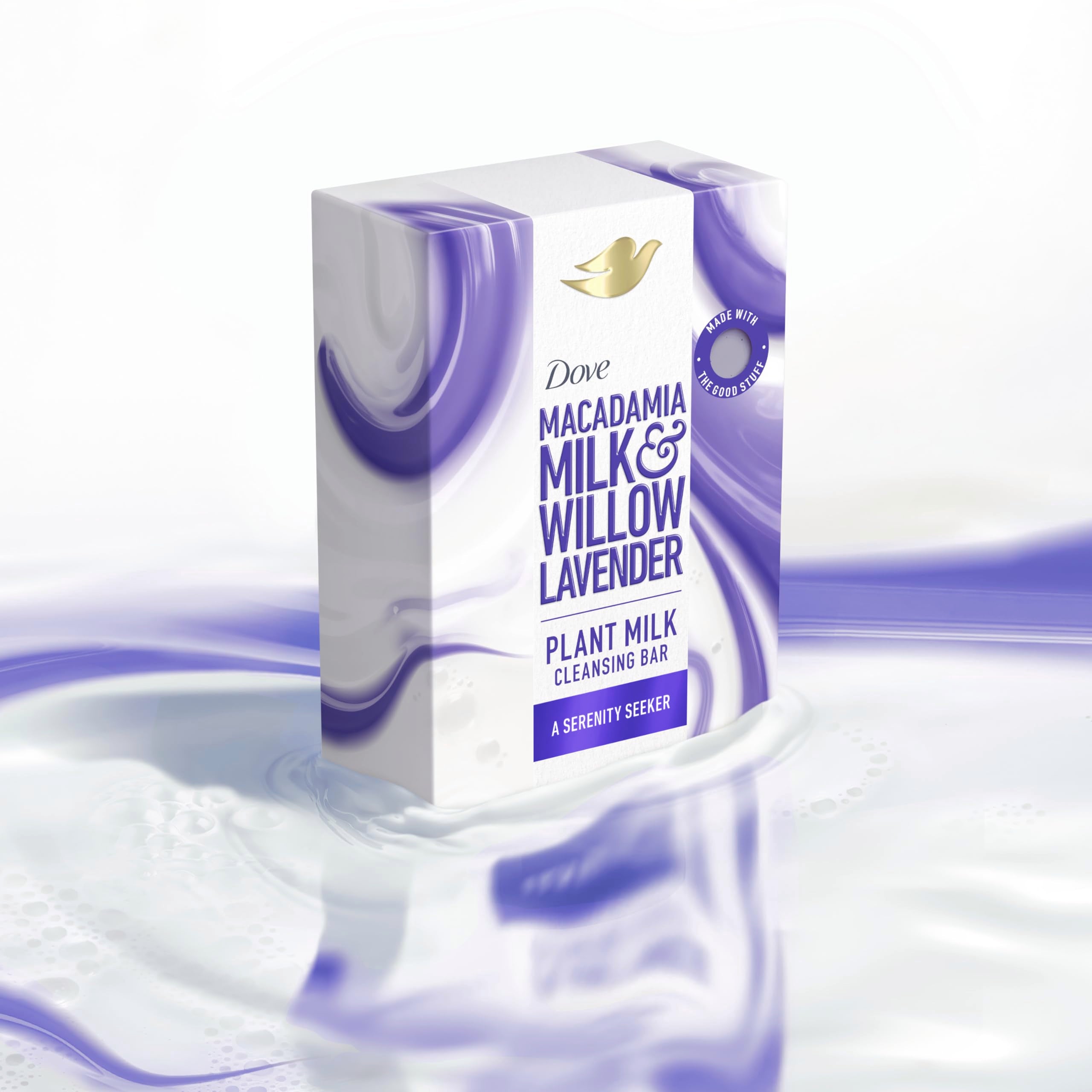 Dove biodegradable formula bar supports eco-friendly routines.