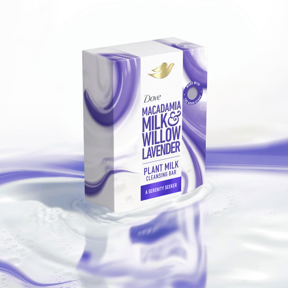 Dove biodegradable formula bar supports eco-friendly routines.
