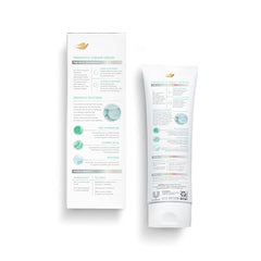 Dove Prebiotic Protection serum swatch showing smooth, fast-absorbing texture