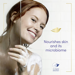Dove Purely Pampering sulfate-free label indicating mild care