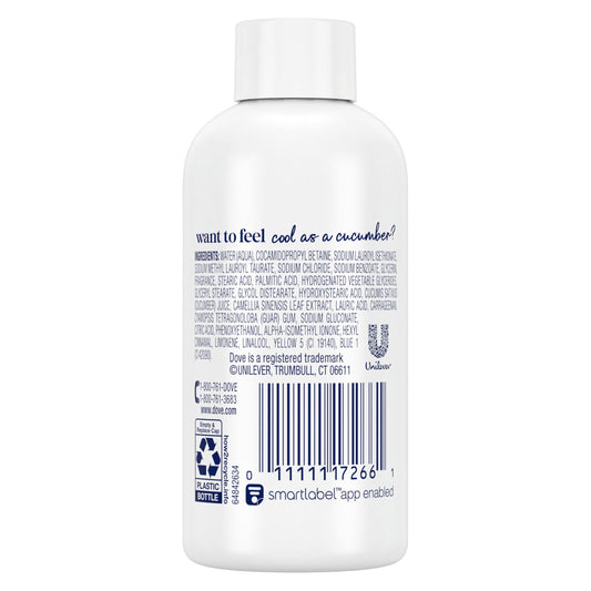 Close-up of creamy lather from Dove Refreshing Cucumber and Green Tea for nourishing cleanse.