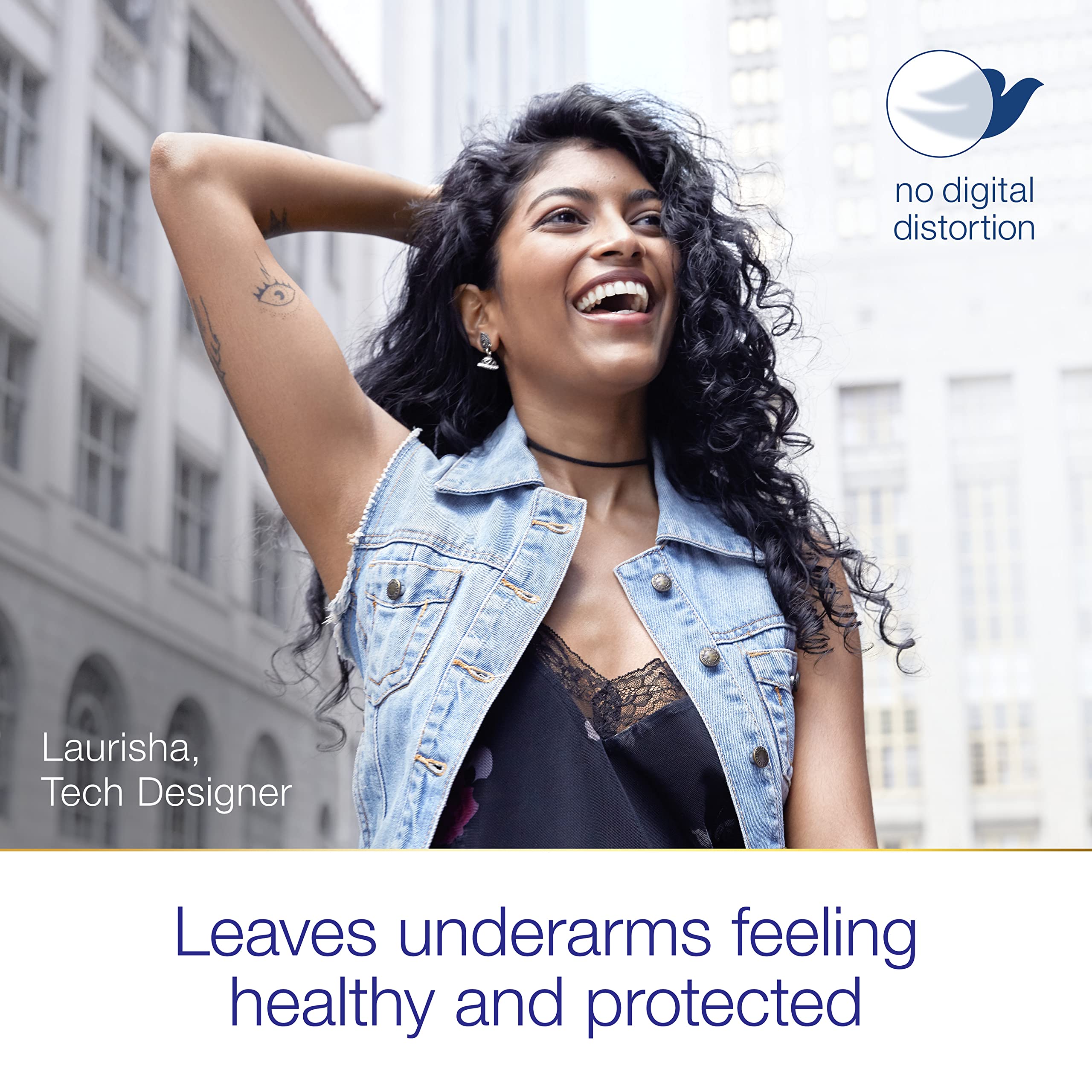 Dove Rose Petals moisturizers soften underarm skin for a smoother feel.
