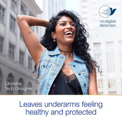 Dove Rose Petals moisturizers soften underarm skin for a smoother feel.