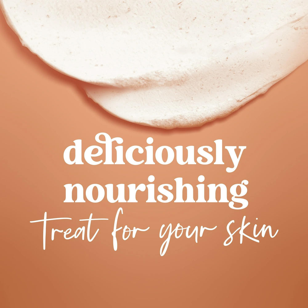 Gift-ready packaging of Dove Spiced Chai Latte scrub for the holidays.
