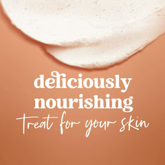 Gift-ready packaging of Dove Spiced Chai Latte scrub for the holidays.