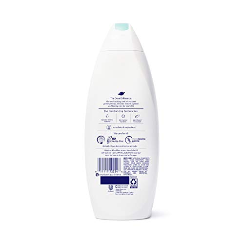 Dove sulfate-free sensitive-skin body wash pump-action demonstrates easy, everyday use.