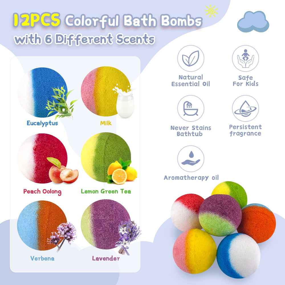 Six scents from DOVIPE provide varied, kid-friendly aromatics during baths.