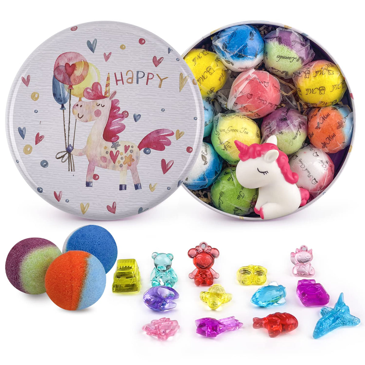DOVIPE Kids Bath Bombs with surprise inside for playful bath time.
