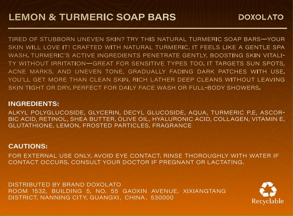 DOXOLATO citrus packaging: convenient bundle for skin care.