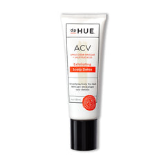 dpHUE ACV Exfoliating Scalp Detox bottle pour for gentle pre-shampoo cleansing