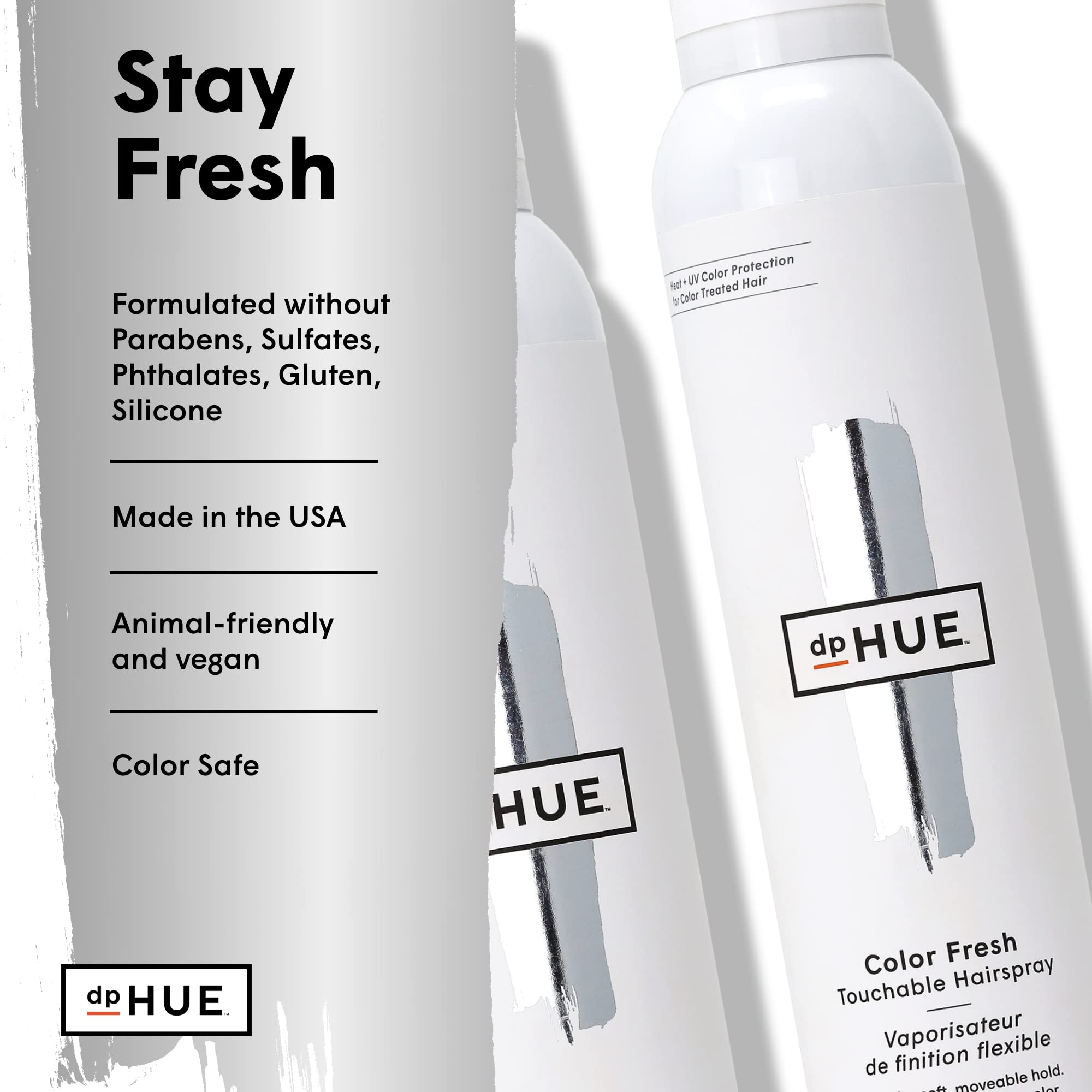 dpHUE Color Fresh frizz-control demonstrates humidity resistance