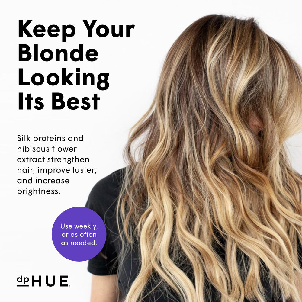 dpHUE Cool Blonde Shampoo packaging-box shows 8.5 oz size for home use.