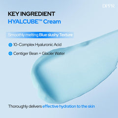 DPPR HyalCube formula highlight with ceramides and botanicals for barrier support.