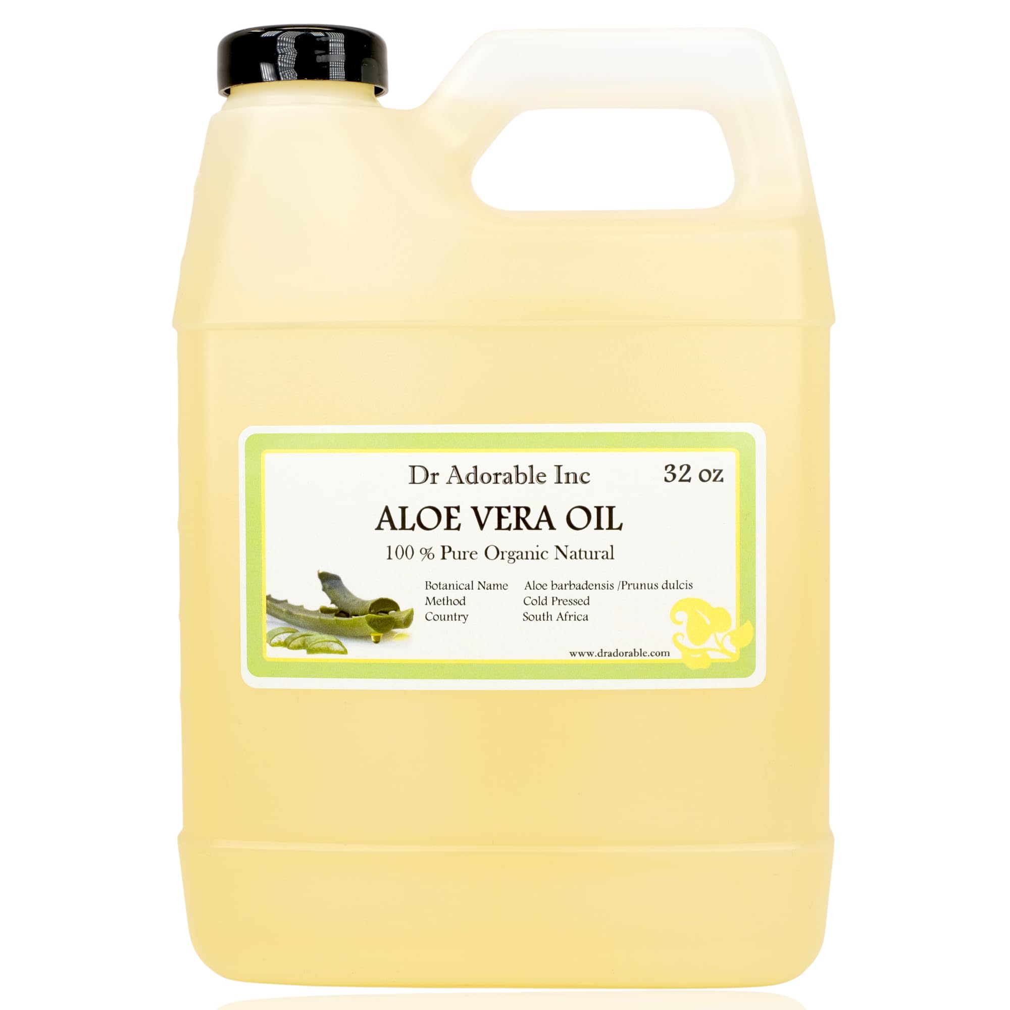Dr Adorable Aloe Vera Oil bottle front view for smooth skin hydration possibilities