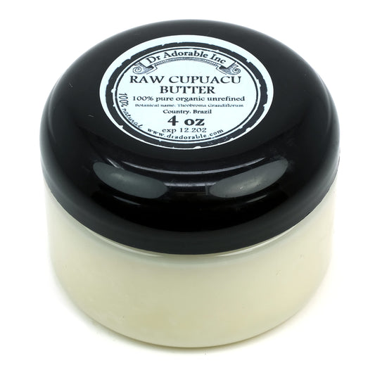 Dr Adorable Cupuacu Butter bottle pour shows fast-absorbing moisture for dry skin.