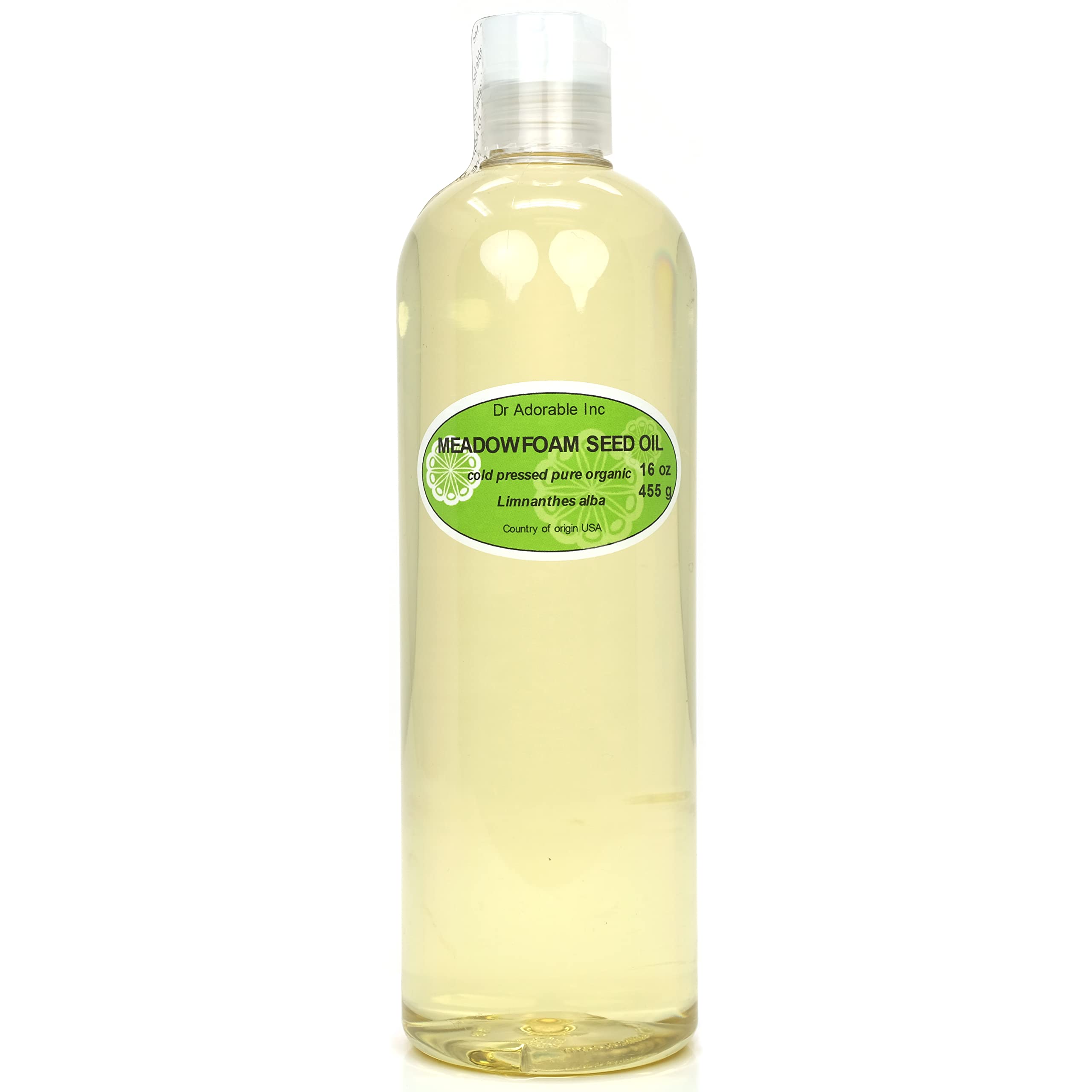 Dr Adorable Meadowfoam Seed Oil bottle with dropper for deep hydration and soft skin