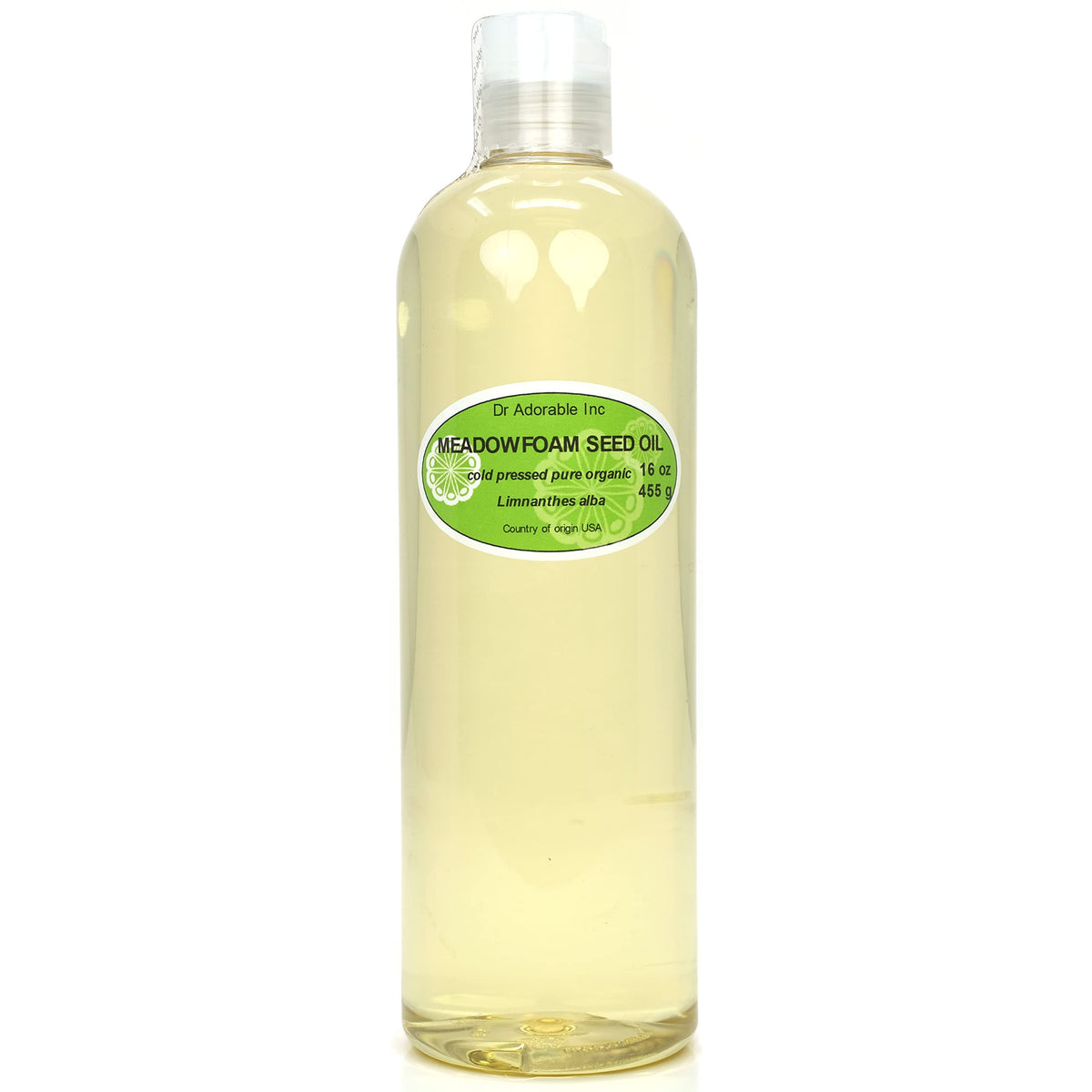 Dr Adorable Meadowfoam Seed Oil bottle with dropper for deep hydration and soft skin
