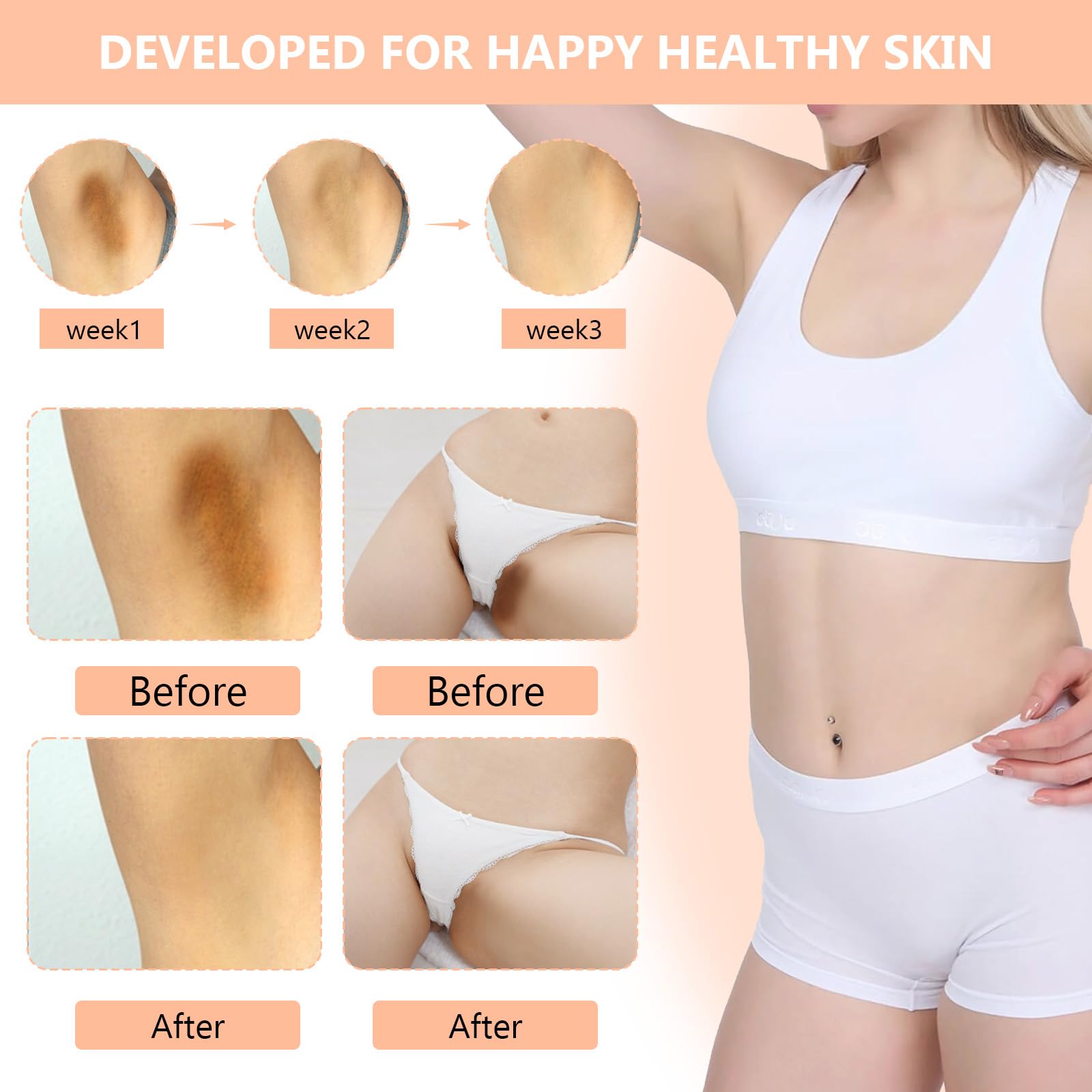 DR.Afanyr Lightening Cream brightens knees and elbows.