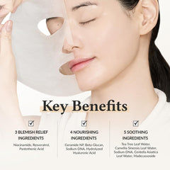 Dr.Althea 345 Relief Cream Mask sheet texture up close for nourishment
