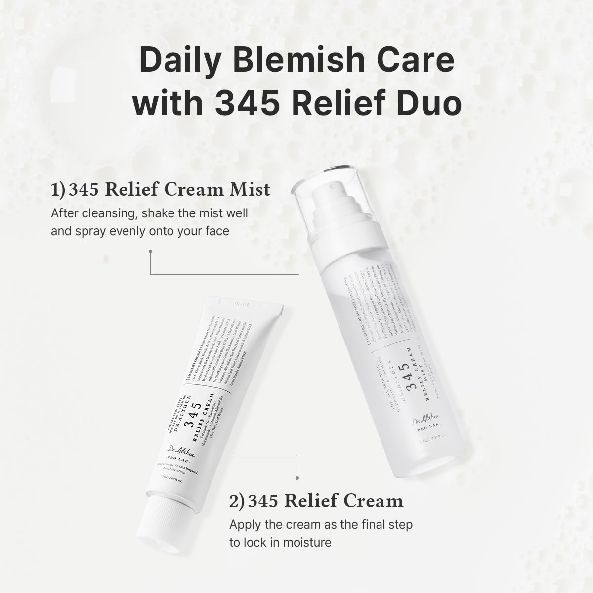 Dr.Althea Relief Cream packaging box displayed with a premium, minimal design.