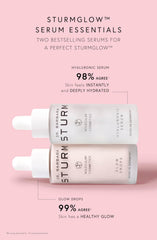 Glow Drops dropper close-up highlighting quick absorption for dewy radiance.