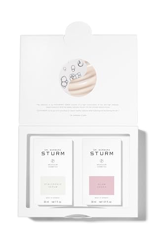 Dr. Barbara Sturm Hyaluronic Serum bottle highlighting multi-layer hydration for plump, refreshed skin.