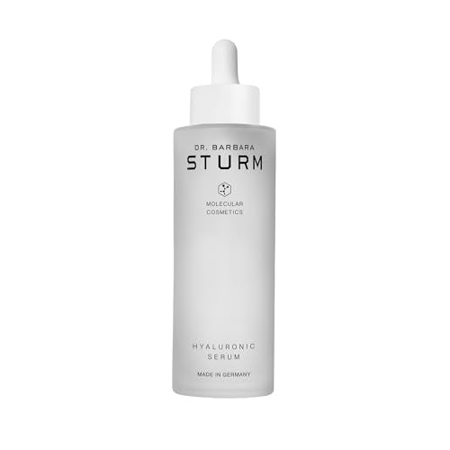 Dr. Barbara Sturm Hyaluronic Serum luxury size close-up reveals smooth texture ideal for layering.