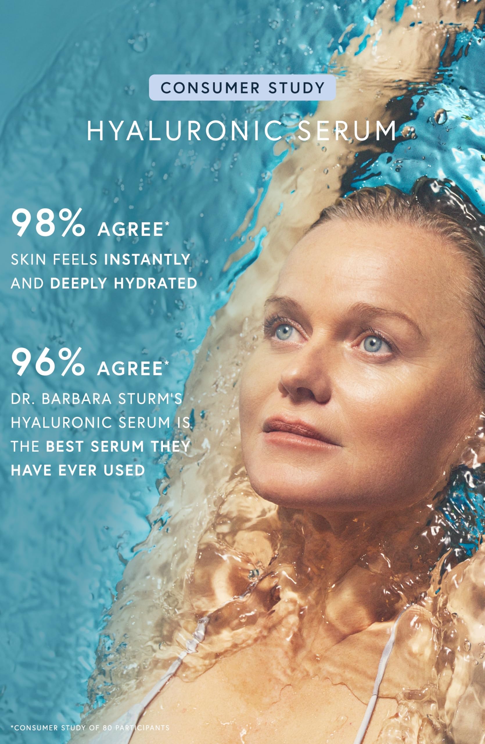 Dr. Barbara Sturm Hyaluronic Serum Purslane ingredient close-up emphasizes antioxidant protection.