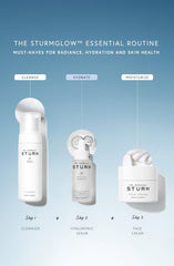 Dr. Barbara Sturm serum application drops demonstrate easy daily use.