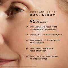 Applying Dr. Barbara Sturm serum as part of a skincare routine.