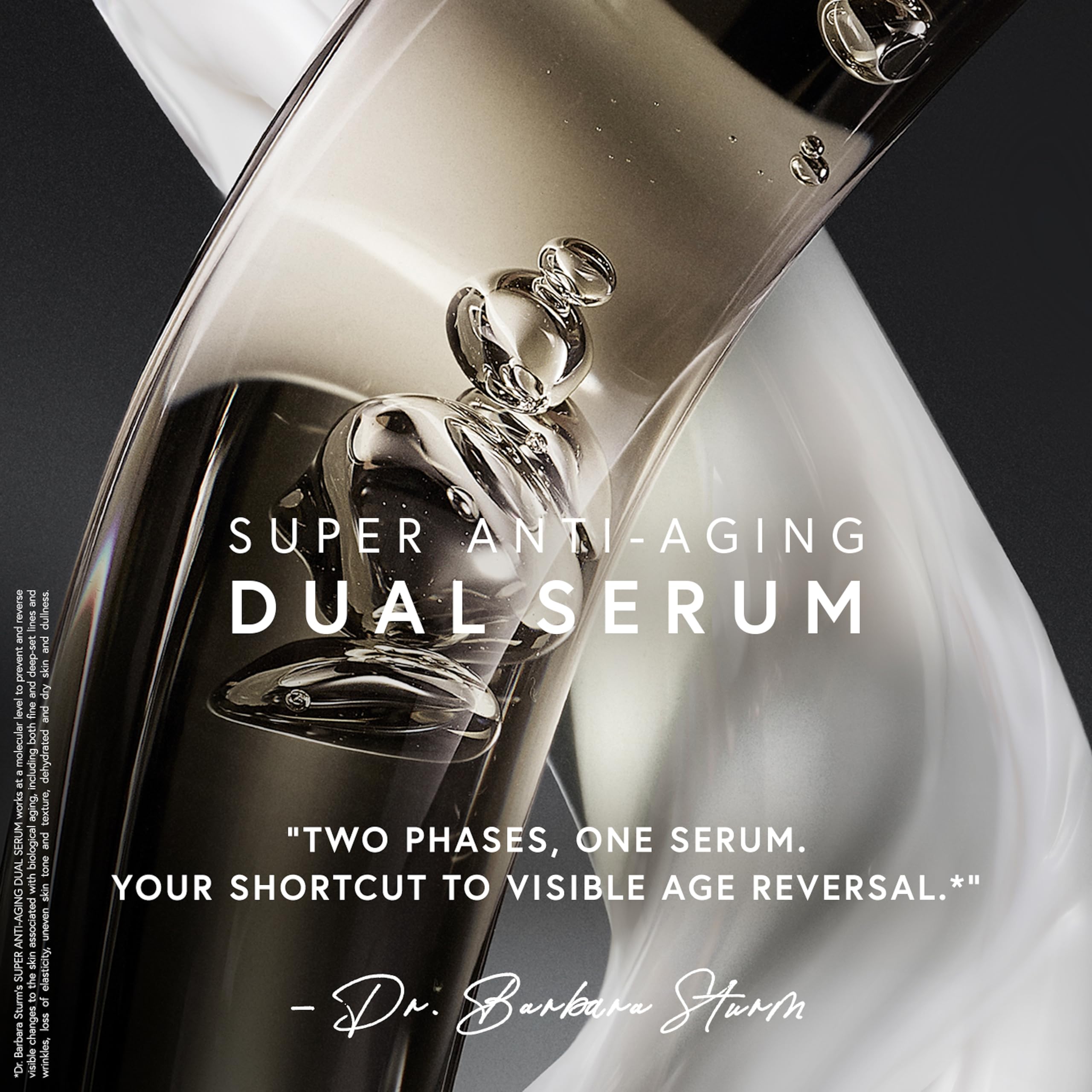 Night routine with Dr. Barbara Sturm serum prepared for nightly use.