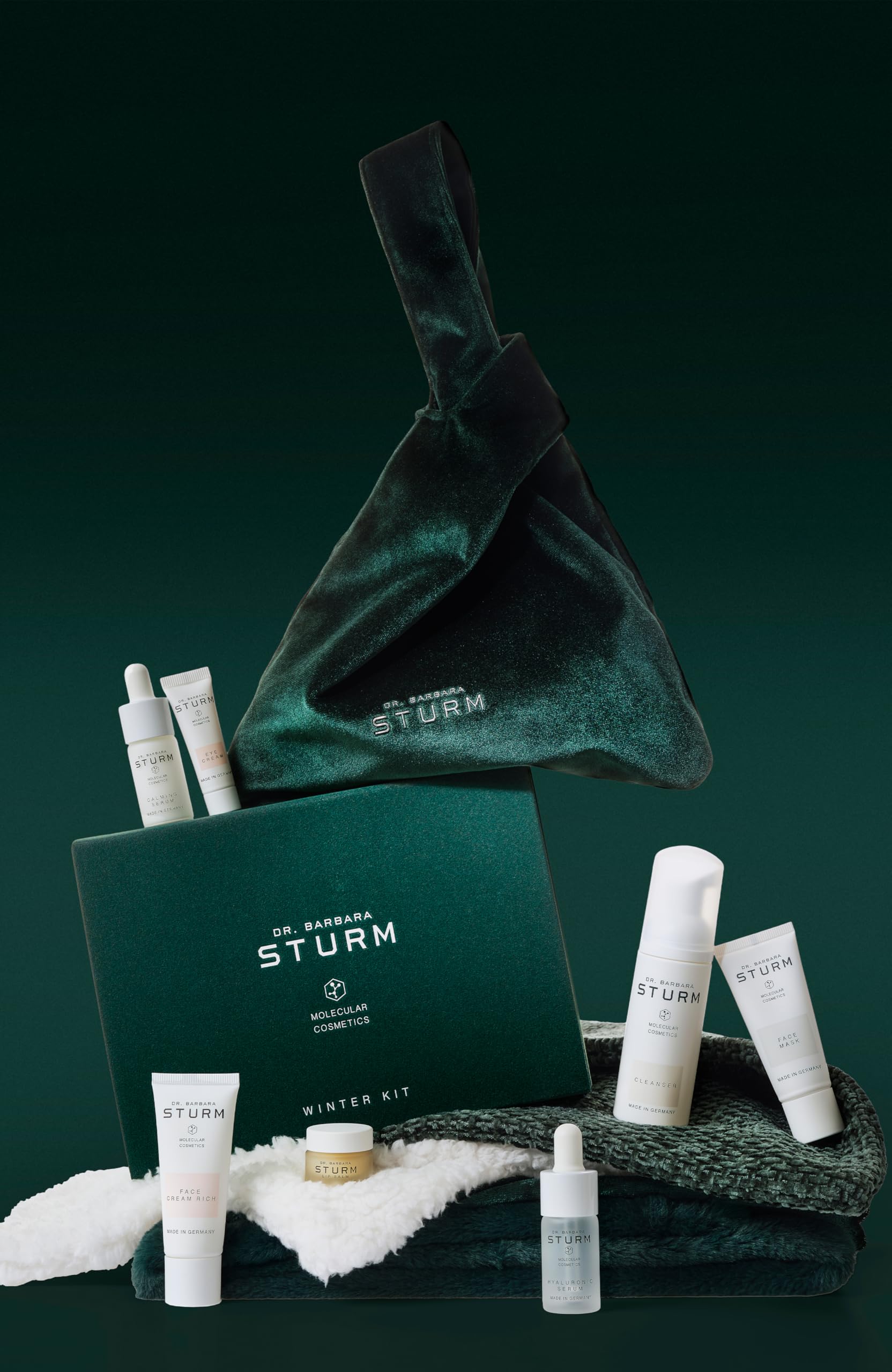 Dr. Barbara Sturm Winter Kit packaging front showcases premium skincare for the season.