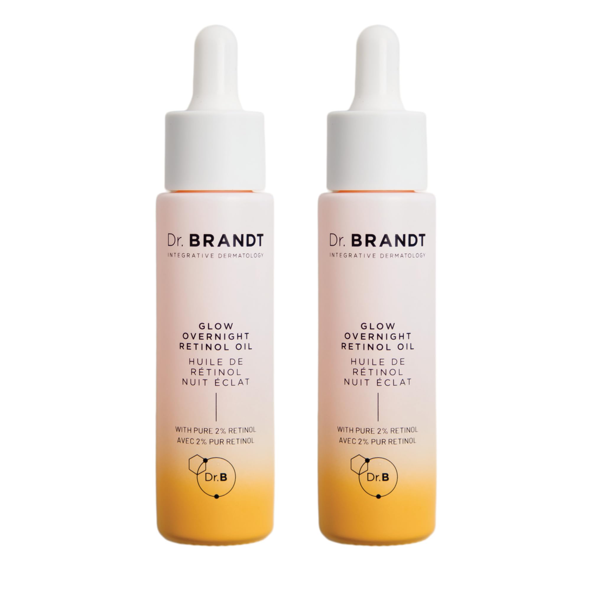Dr. Brandt Bright This Way Glow Overnight Oil bottle for radiant night routine.