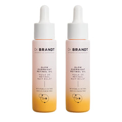 Dr. Brandt Bright This Way Glow Overnight Oil bottle for radiant night routine.