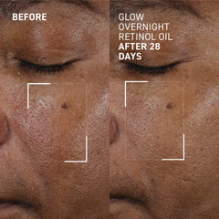 Dr. Brandt Bright This Way Glow Overnight Oil close-up showing silky texture.