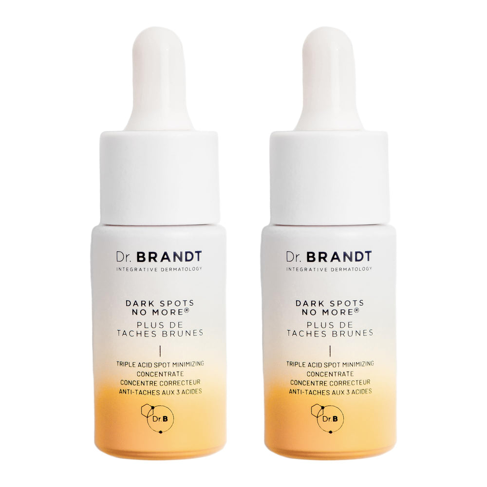 Dr. Brandt Bright This Way bottle shown for spot-minimizing routine