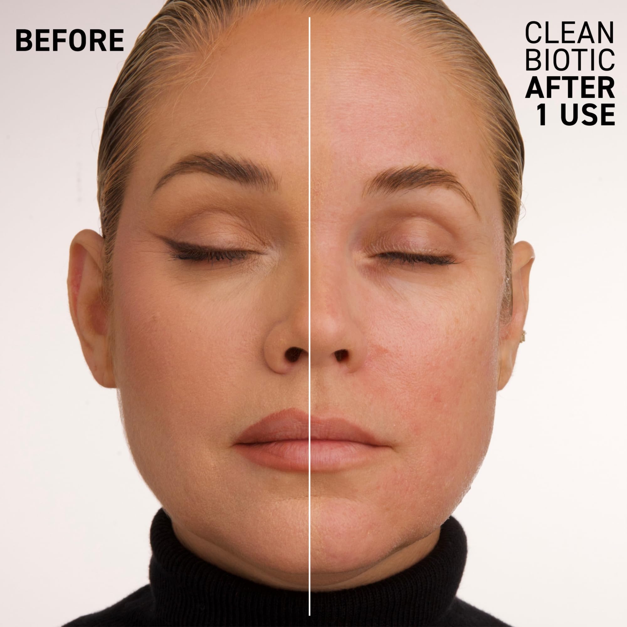 Dr Brandt Clean Biotic cleanser foam for makeup removal with a smooth rinse