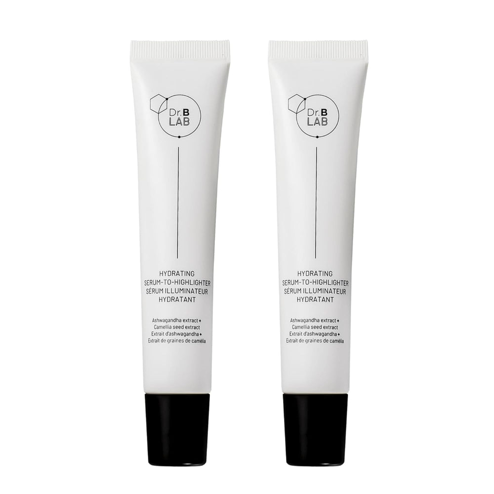 Dr. Brandt Dr. B Lab Hydrating Serum-to-Highlighter bottle pour shows hydrating glow
