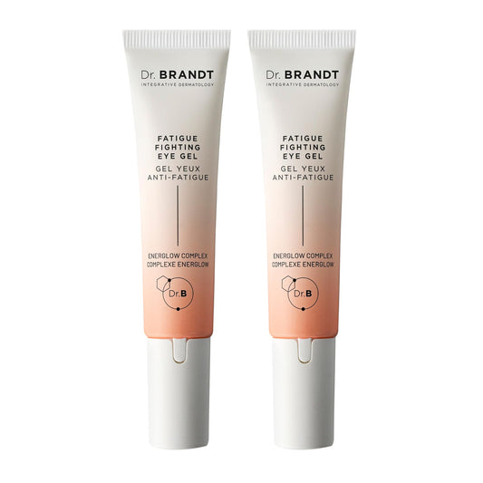 Dr. Brandt iD-STRESS eye gel with ceramic applicator for targeted cooling.