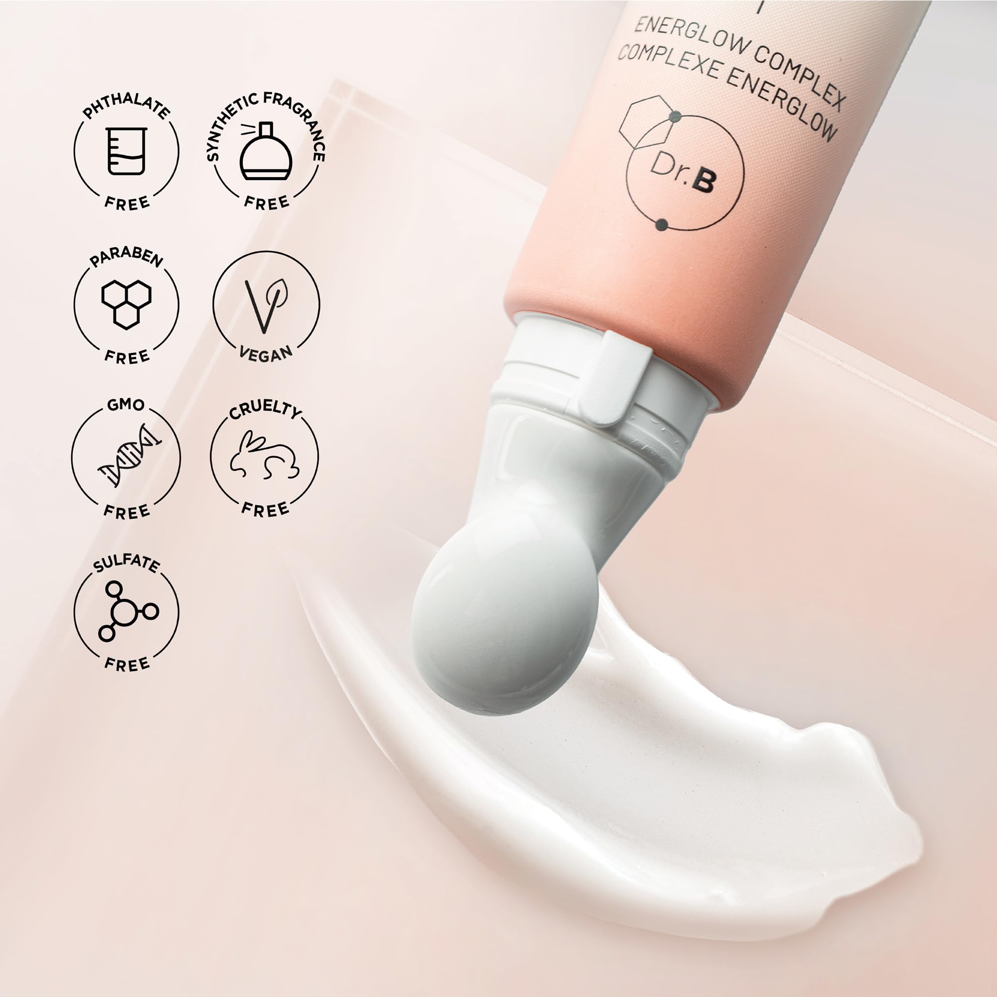 Cooling effect of Dr. Brandt iD-STRESS eye gel on the eye area.