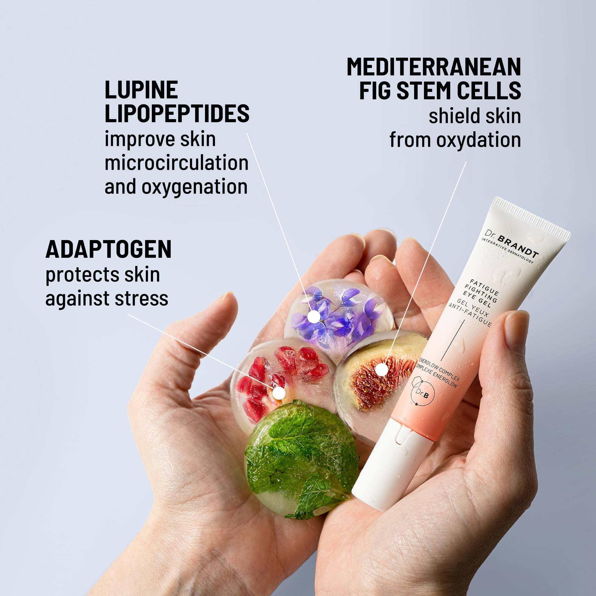 Dr. Brandt iD-STRESS eye gel pack of two emphasizes value.