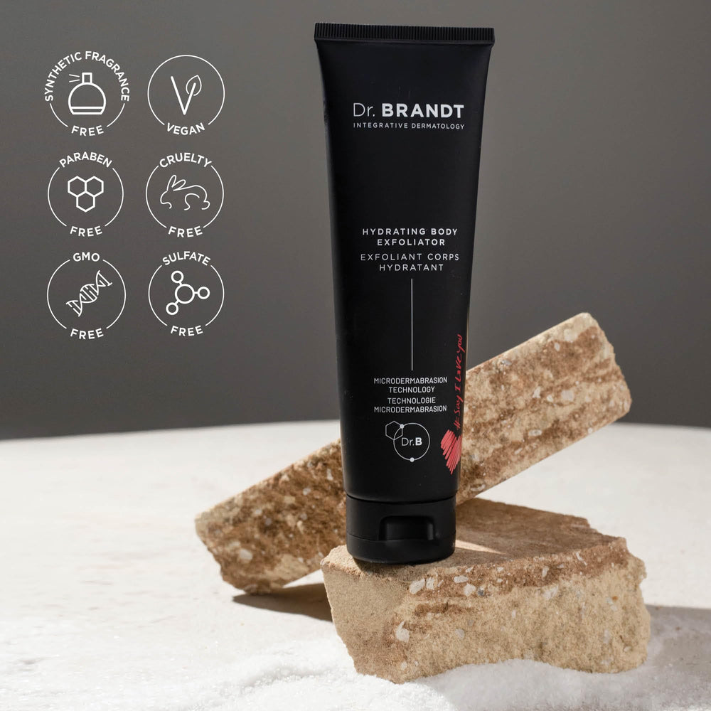 Home spa routine with clinical-grade Dr. Brandt exfoliator
