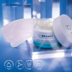 Dr Brandt neck care routine with gua sha tool and cream for daily ritual.