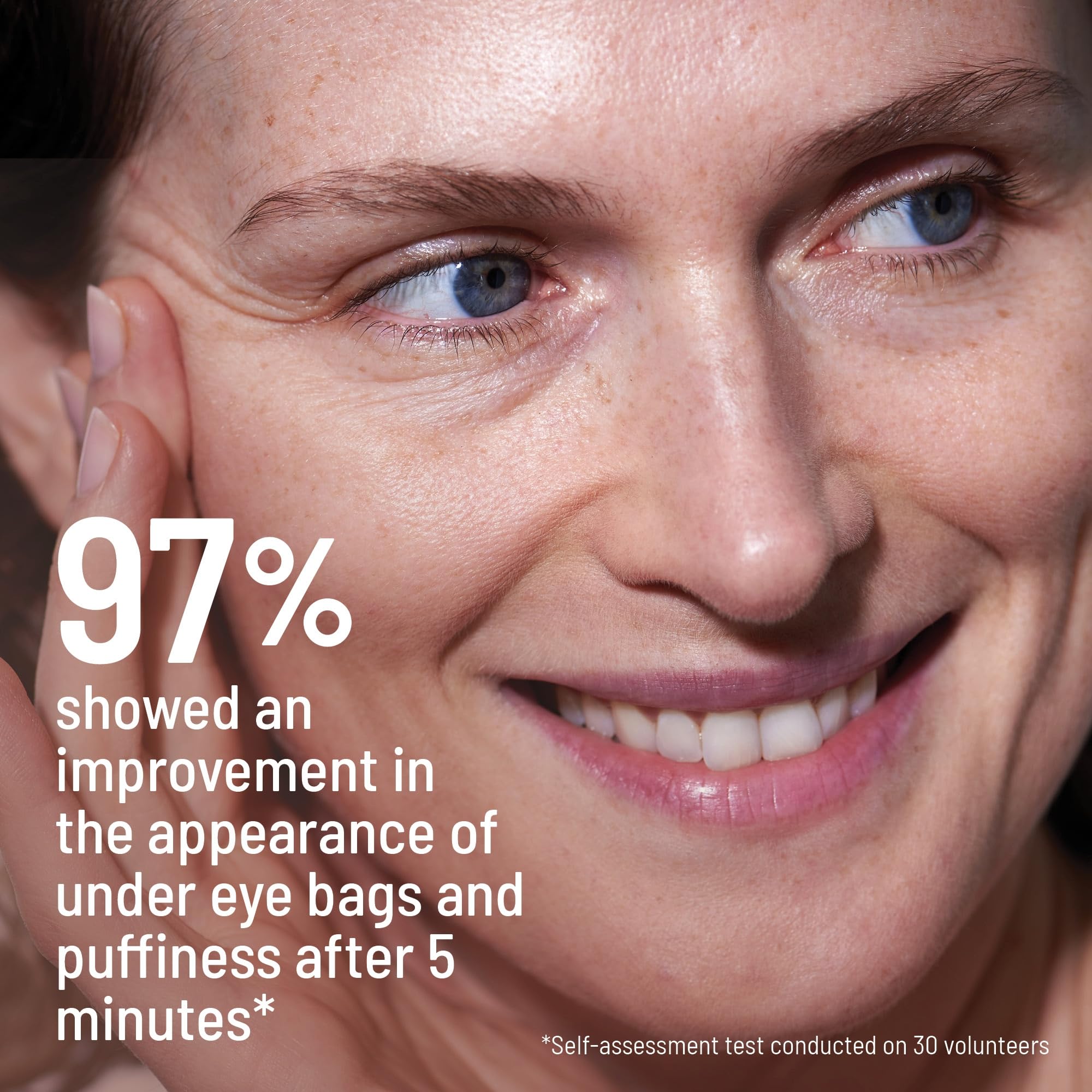 Dr. Brandt Needles No More Baggage after-application brightens the eye area.
