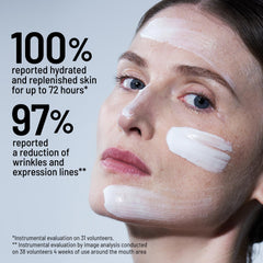 Cream-gel texture swatch of Dr Brandt Needles No More Hyaluronic Face Cream