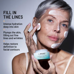Two pack of Dr Brandt Needles No More Hyaluronic Face Cream for routine versatility