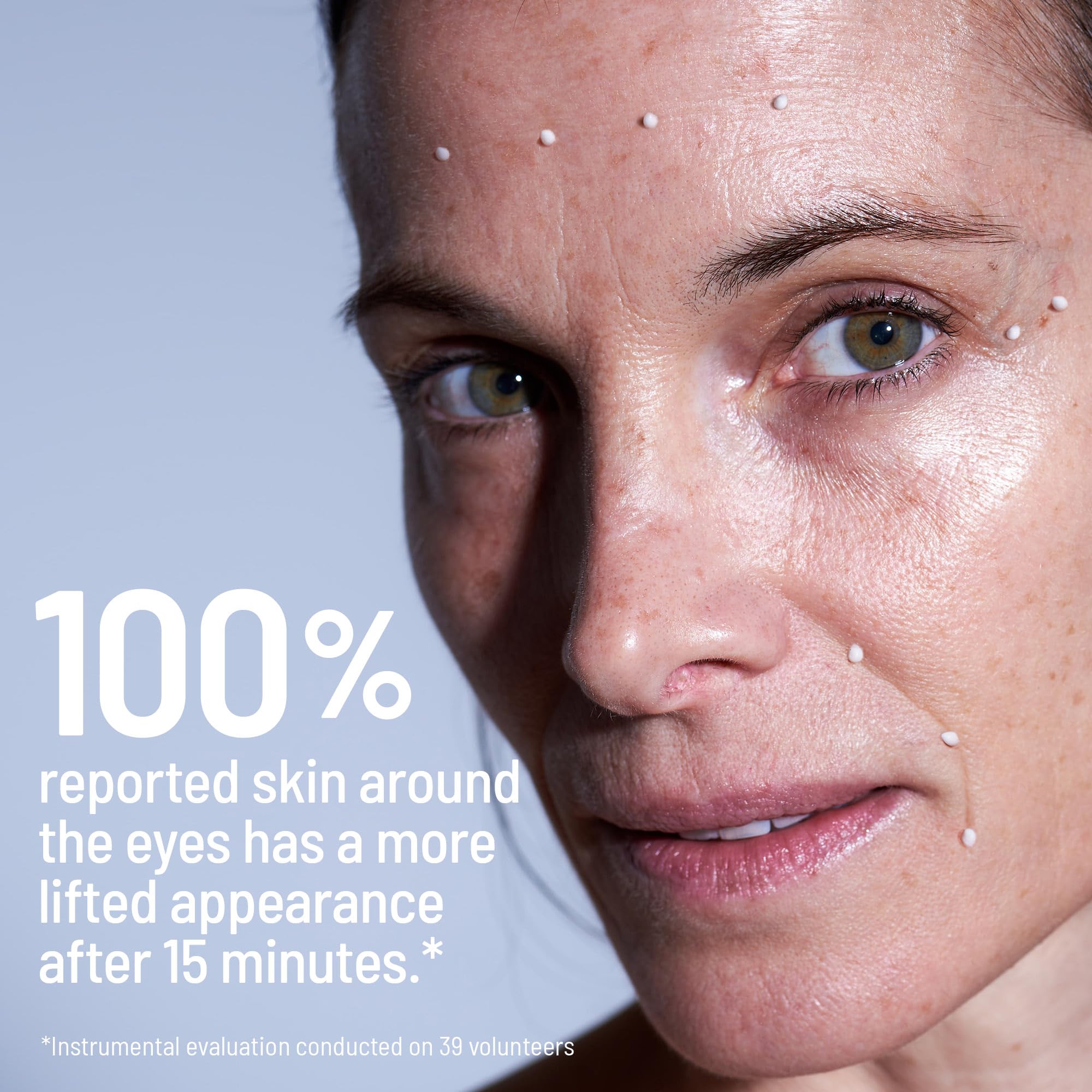 Forehead application with Dr. Brandt Needles No More Wrinkle Smoothing Cream to smooth lines.