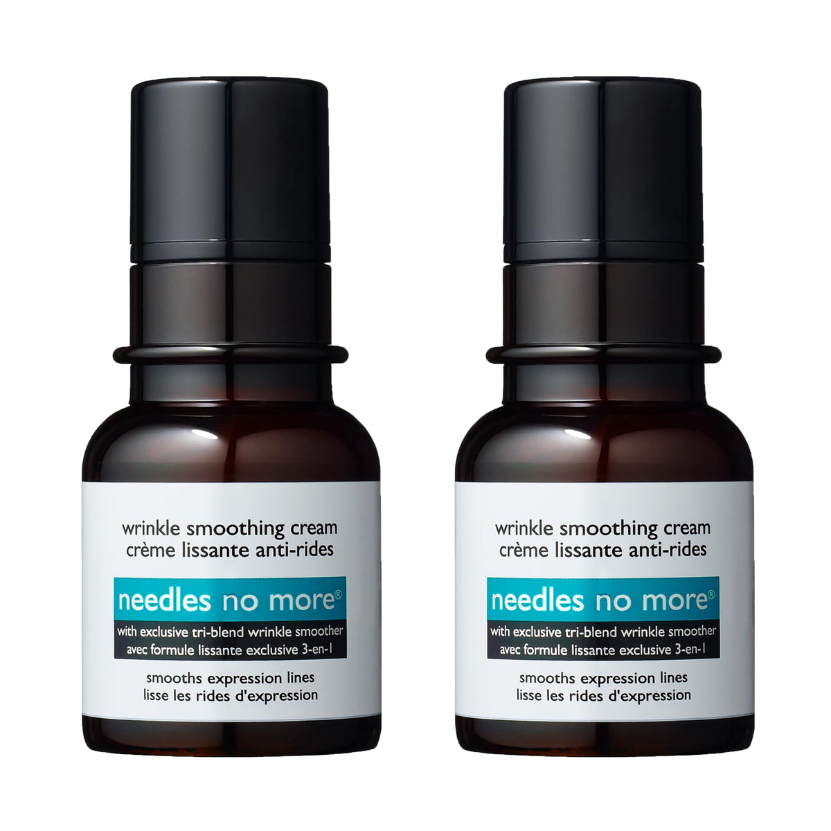 Dr. Brandt Needles No More Wrinkle Smoothing Cream packaging signals premium anti-wrinkle care.