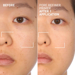 Dr. Brandt Pores No More Primer applied with fingertip for even coverage.